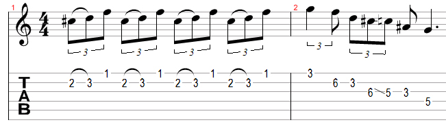 blues guitar lick