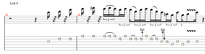 blues guitar lick